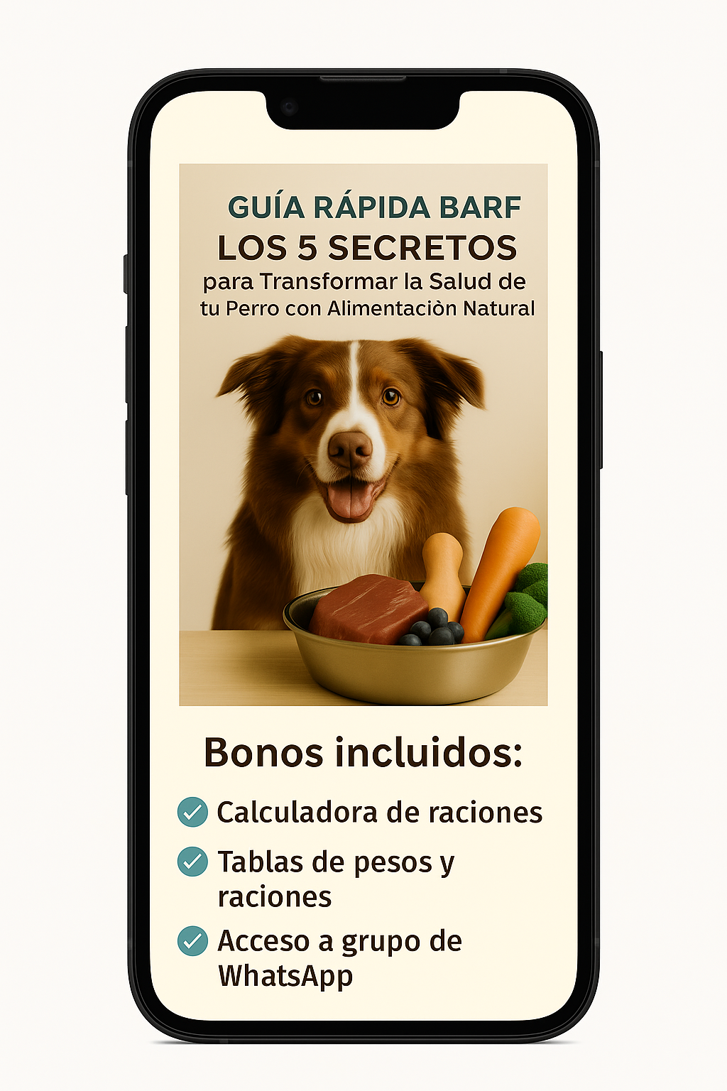 Perro feliz y sano